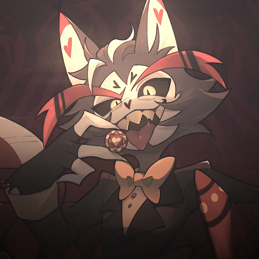 ―⠀⠀husk⠀✞⠀hazbin hotel (art by @OKAMIkoto050) - Discord Profile Picture | Free PFP Download