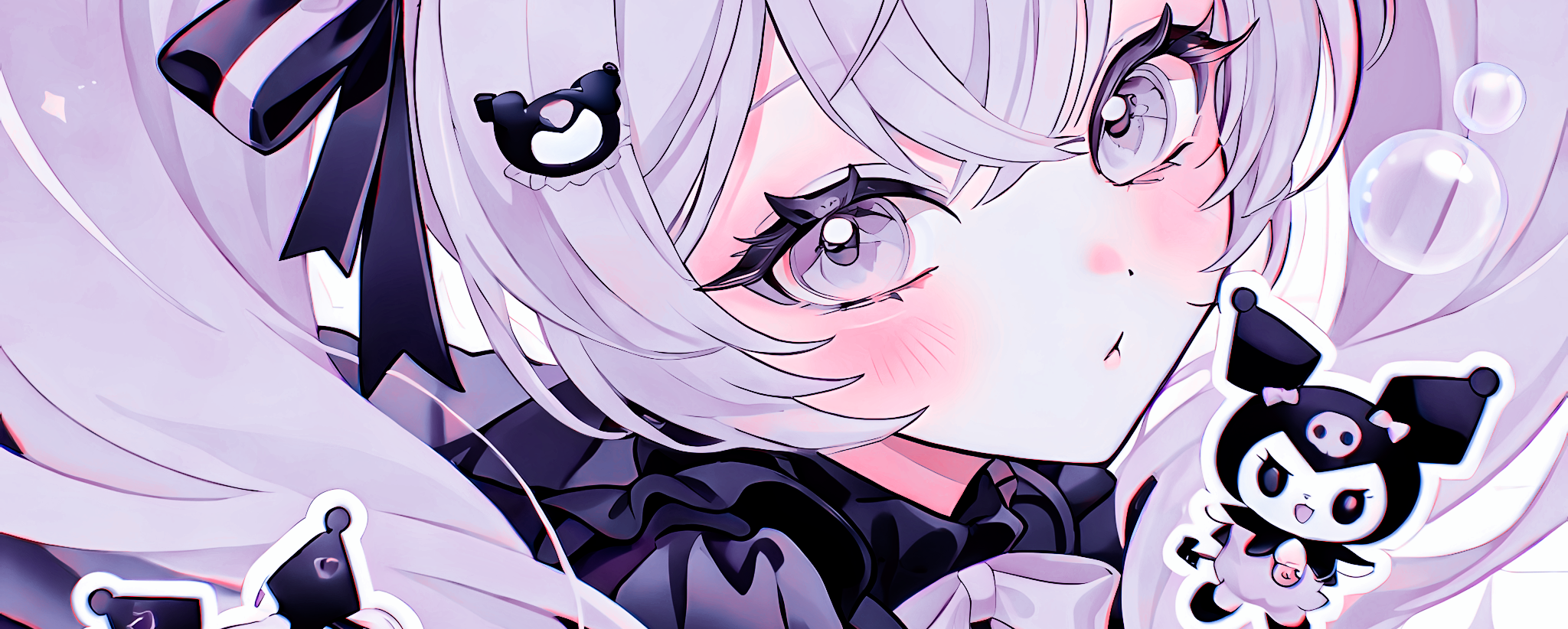 Icon + Banner (Girl Kuromi) - Discord Banner | Free Banner Download 512x512