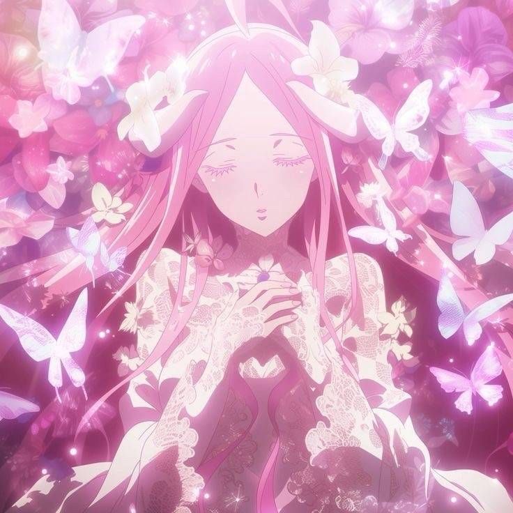 pink hair anime girl ෆ - Discord Profile Picture | Free PFP Download