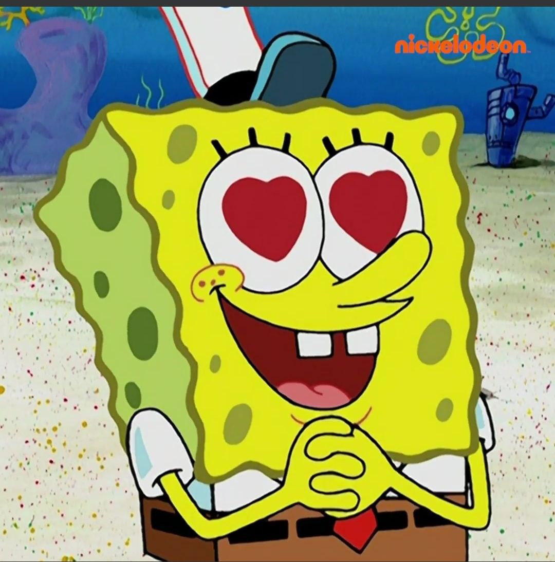 ꒰ Spongebob ꒱ Heart eyes ! 💕 - Discord Profile Picture | Free PFP Download